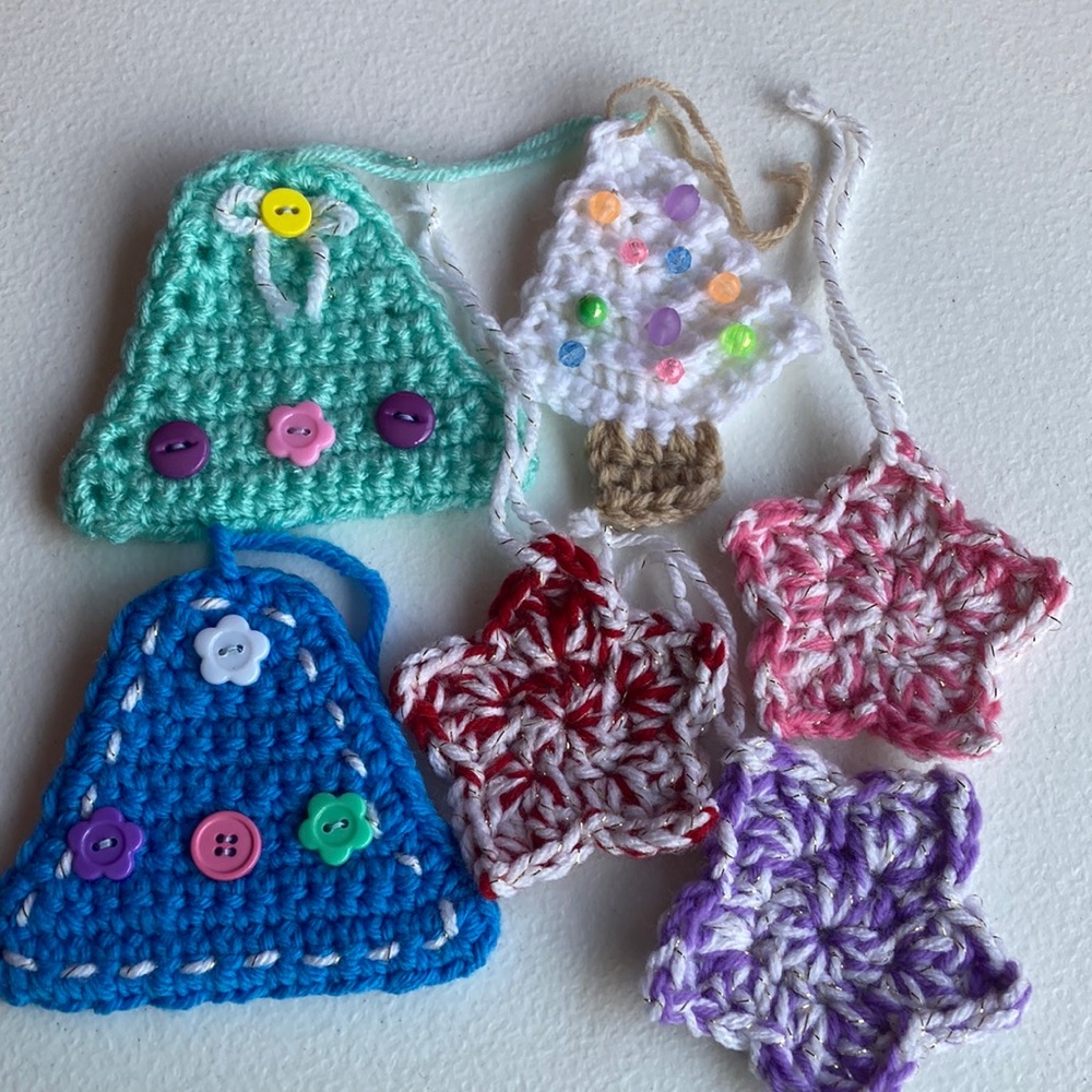 Hand crochet Christmas ornament